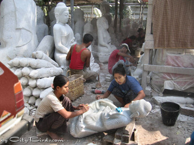 Stone Carvers of Mandalay, Burma (Myanmar)