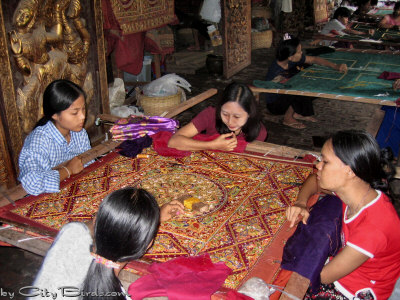Weavers of Mandalay, Burma (Myanmar)