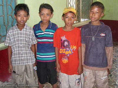 Students at a School in Mandalay, Burma (Myanmar)