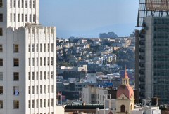 A view San Francisco birds see while flying around Ciity Birds Country, the Heart of San Francisco