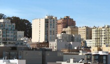 A view San Francisco birds see while flying around Ciity Birds Country, the Heart of San Francisco