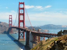 A View of the Golden Gate Bridge from the San Francisco Side