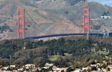 A View of the Golden Gate Bridge from Twin Peaks