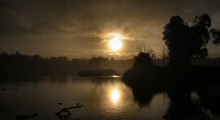 Sunrise Over Lake Merritt, Downtown Oakland, CA