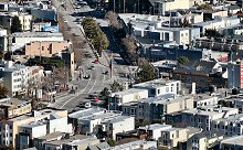 A View of San Francisco's Castro District taken from Twin Peaks.  Photographed using a Canon SX40 HS camera.