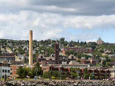 A Scene of the Central District of Duluth, Minnesota