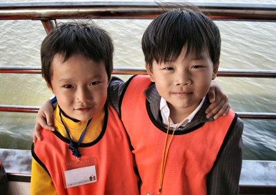Best Friends During a Han River Cruise in Seoul