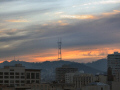 San Francisco Winter Sunset.  A City Birds digital photo.