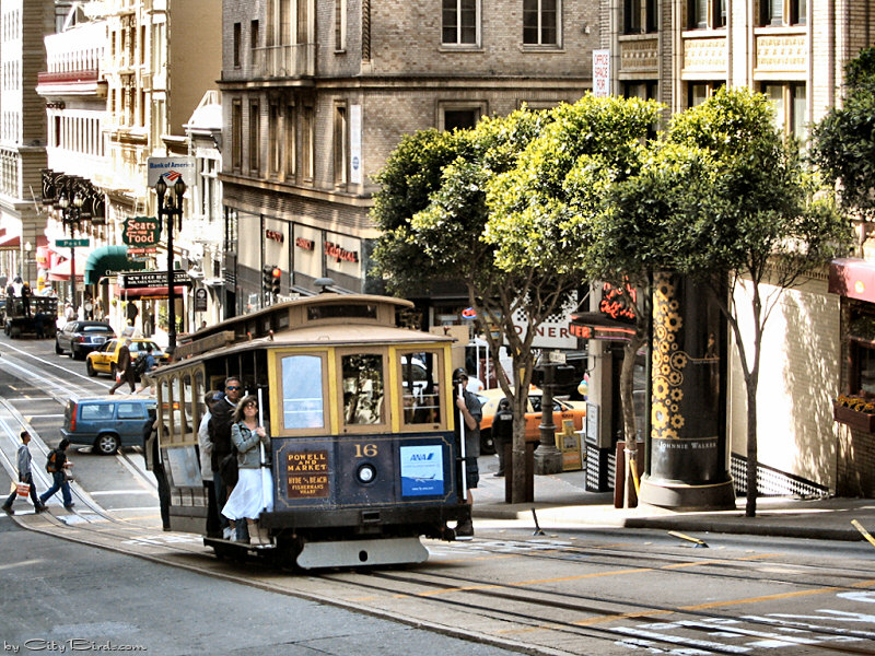A walk down Powell Street, San Francisco