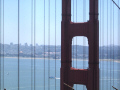 San Francisco Through the Golden Gate Bridge.  A City Birds digital photo.