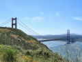 The Golden Gate Bridge From the Marin Headlands.  A City Birds digital photo.