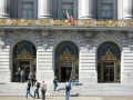 Doors of City Hall, San Francisco.