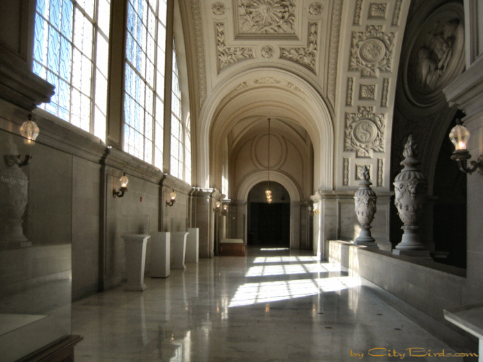 Interior of San Francisco City Hall.