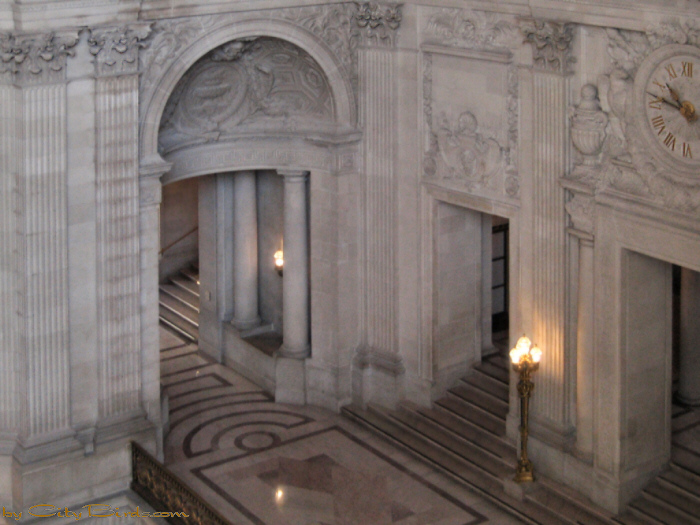 Interior of San Francisco City Hall.