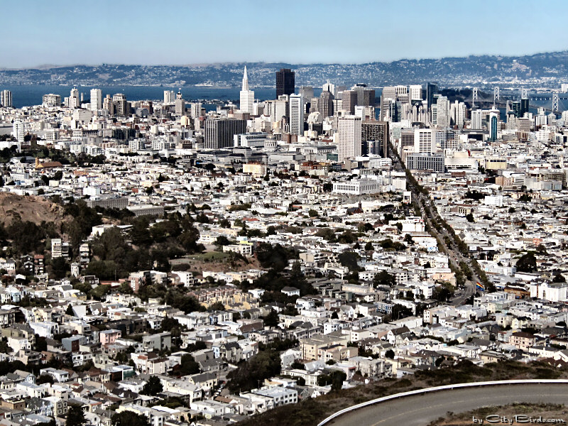 Panorama of Downtown San Francisco -- 2009