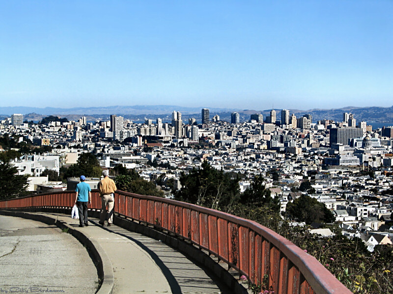Skyline of San Francisco from Upper Market