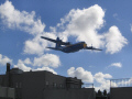 Blue Angels' C-130 over San Francisco.