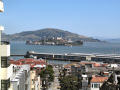 View of Alcatraz Island.
