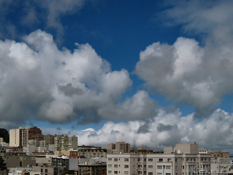 February clouds moving in through the Golden Gate