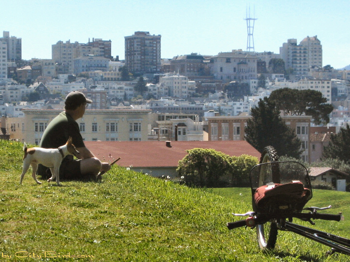 Relaxing Fort Mason.   A City Birds digital photo.