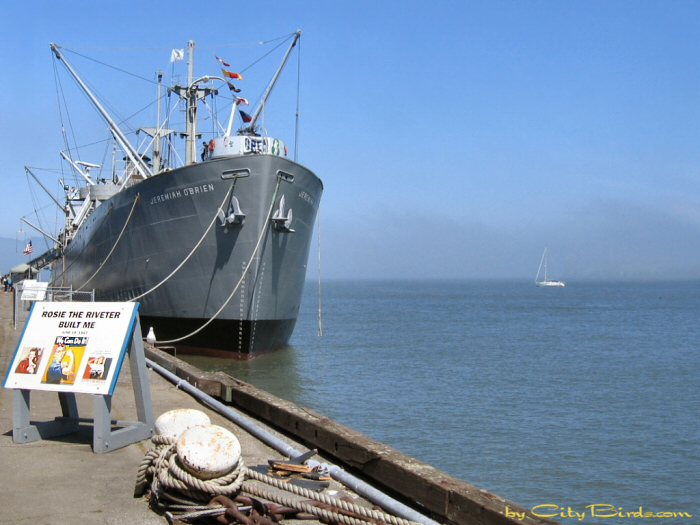 Liberty Ship SS Jeremiah O'Brien.   A City Birds digital photo.