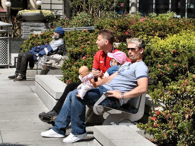 Enjoying Union Square, San Francisco