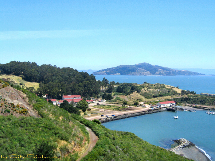 Fort Baker at Horseshoe Bay, Marin Headlands.  A City Birds digital photo.