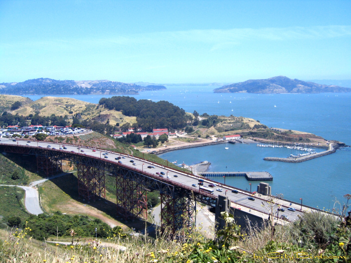 Vista Point, Marin Headlands.  A City Birds digital photo.
