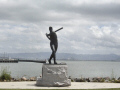 McCovey Statue, China Basin Park, San Francisco.  A City Birds digital photo.