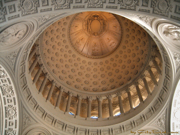 Interior of San Francisco City Hall.