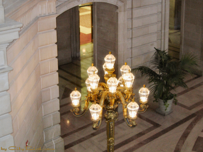 Interior of San Francisco City Hall.